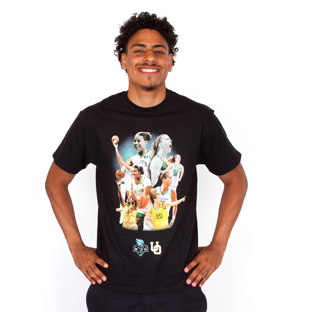 Interlocking UO, McKenzie SewOn, Black, Crew Neck, Cotton, Men, Unisex, Basketball, New York Liberty, Players, T-Shirt, 969130